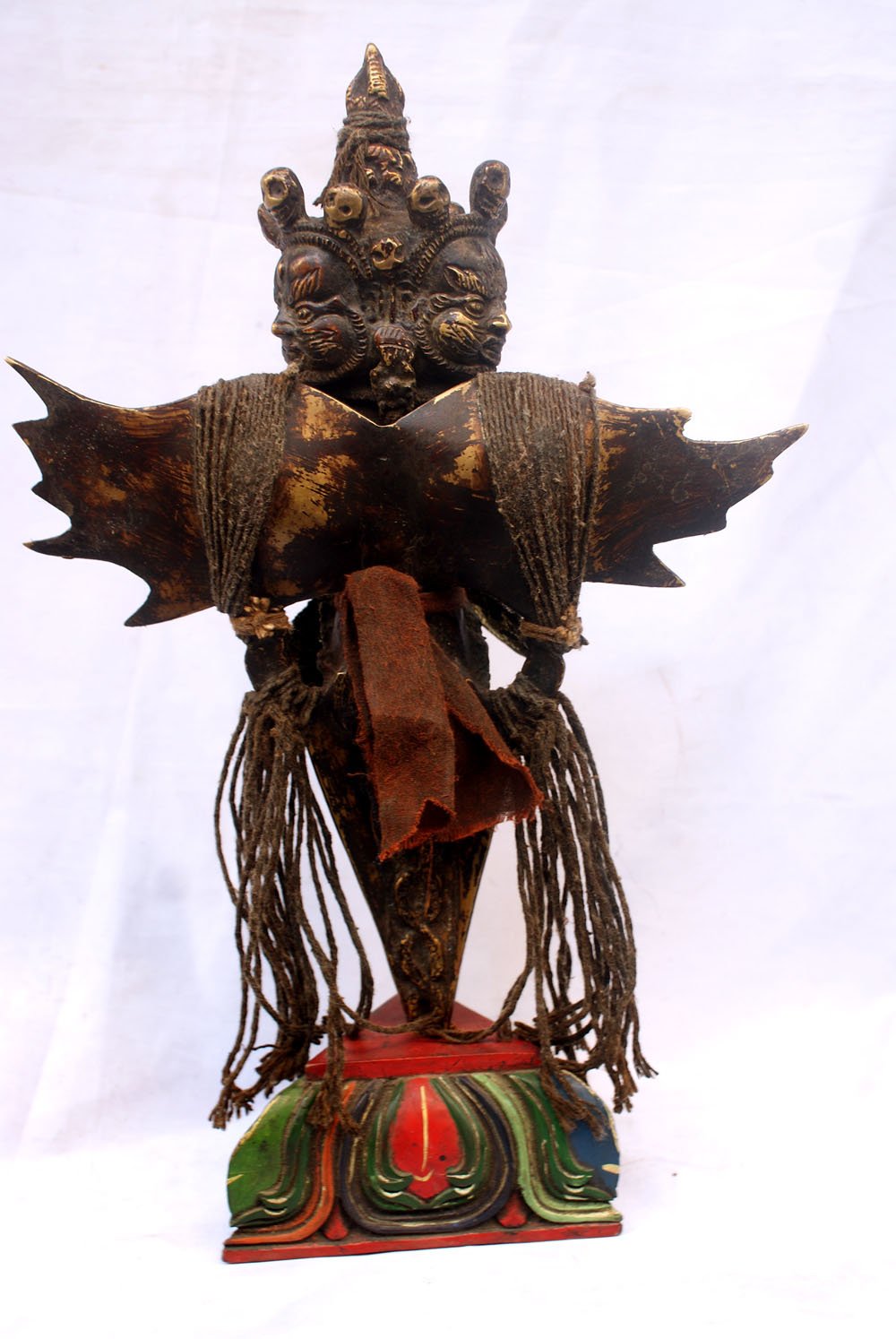Vajrakilaya (Dorje Phurba) Buddhist Handmade Statue – Heruka Form in Brass - Image 5