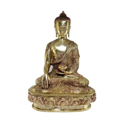 Tibetan Statue of Shakyamuni Buddha - Glossy Finish