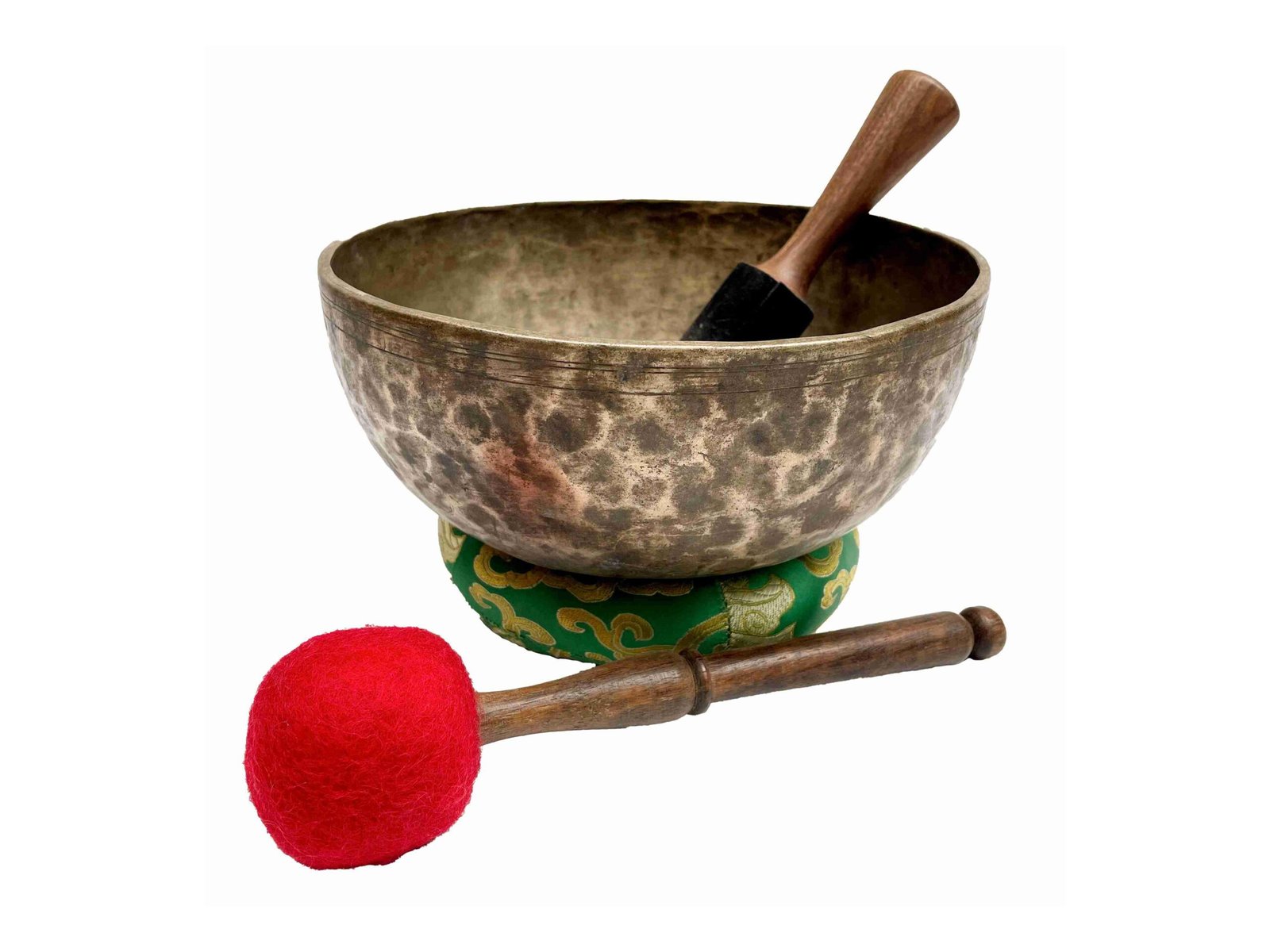 Old, Buddhist Hand-Beaten Jambati Singing Bowl – Plain Design