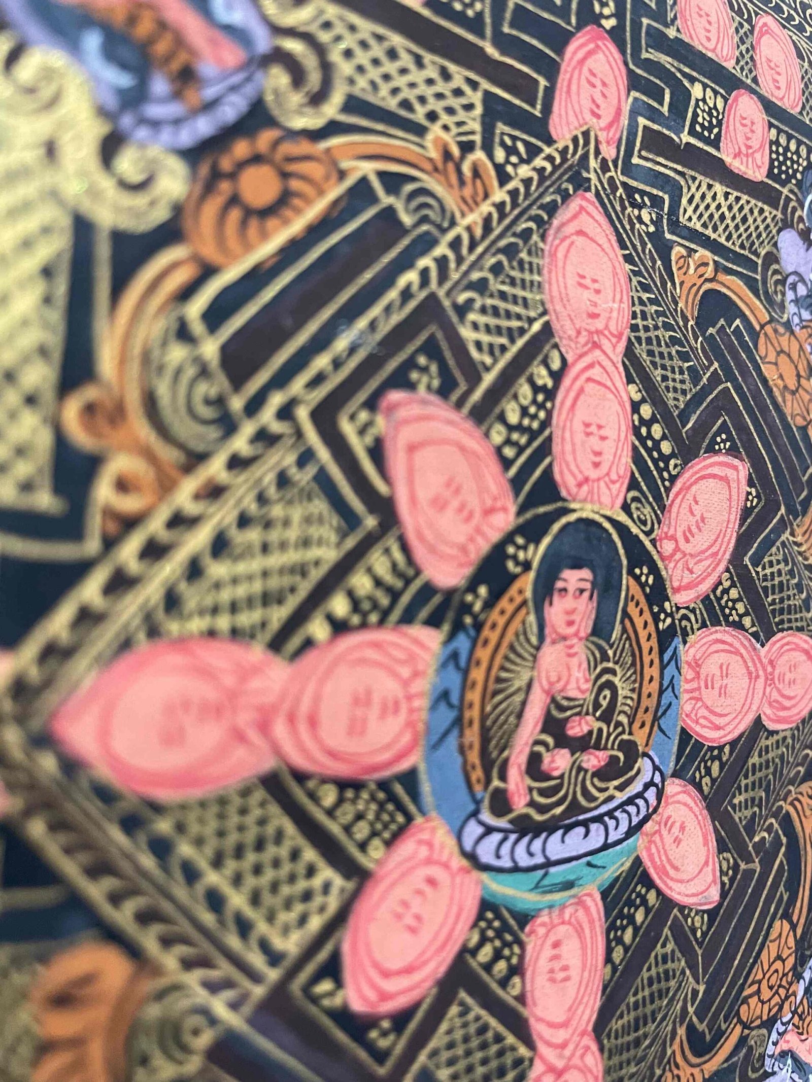 Buddhist Handmade Thangka Painting – Mandala (Hand-Painted) - Image 7