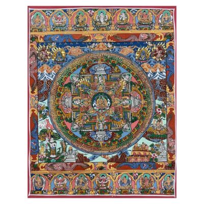 Buddhist Hand Painting of Mandala (Hand Painted)