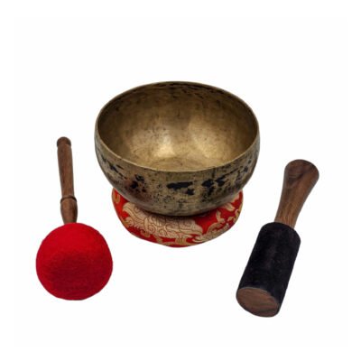 Kopre Singing Bowl | Buddhist Hand-Beaten | Antique Finish | Seven-Metal Alloy | 17cm