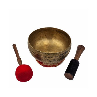 Kopre Singing Bowl | Hand-Beaten Buddhist Antique Finish | Seven-Metal Alloy | 19cm