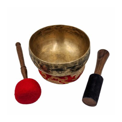 Kopre Singing Bowl | Buddhist Hand-Beaten | Antique Finish | Select Accessories