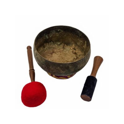 Kopre Singing Bowl | Buddhist Hand-Beaten | Antique Finish | Optional Accessories