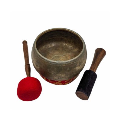 Mani Singing Bowl | Hand-Beaten | Antique Finish | Optional Accessories