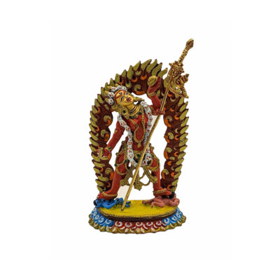 Vajrayogini Statue | Miniature Copper Sculpture | Traditional Color Finishing | Face Painted | High-Quality Craftsmanship
